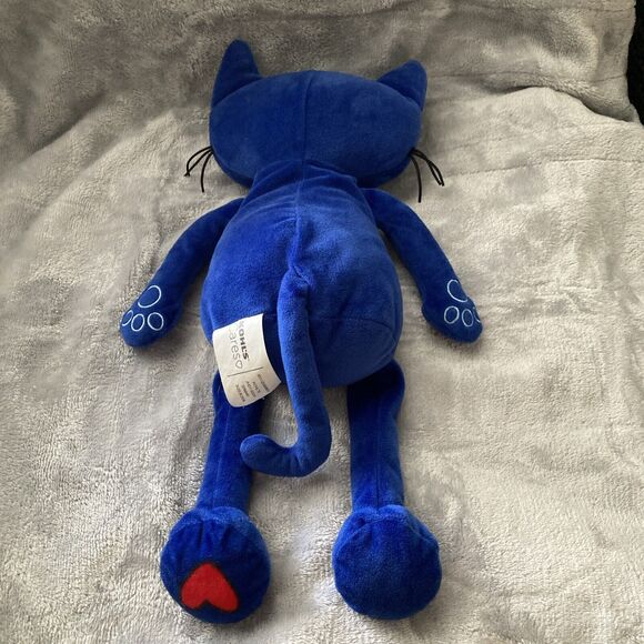 Pete the Cat Blue Plush Doll Stuffed Animal Toy Kohls Cares for Kids Heart 14" - Picture 8 of 11